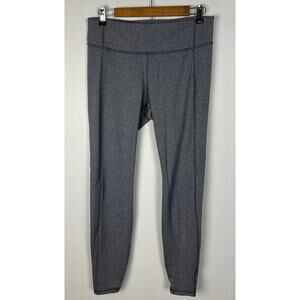 All in Motion Gray High-Rise Leggings Size Large Activewear Athleisure Stretch